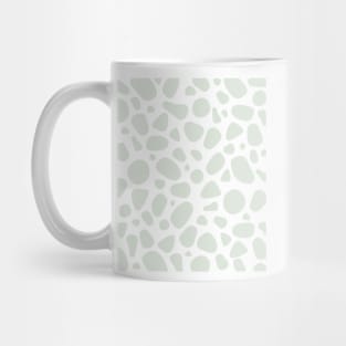 Neutral Blue Abstract shapes Terrazzo Marble Pattern Mug